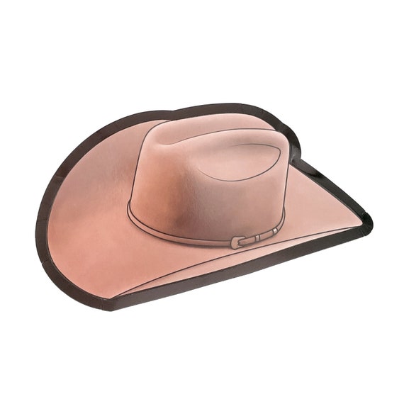 Brown Cowboy Hat Paper Dessert Plates (Pack of 8)