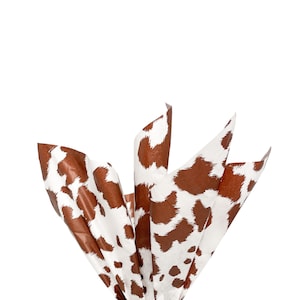 Brown Cowhide Tissue Paper (Pack of 6 Sheets)