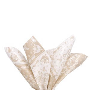 Dusty Champagne Bandana Tissue Paper (Pack of 6 Sheets)