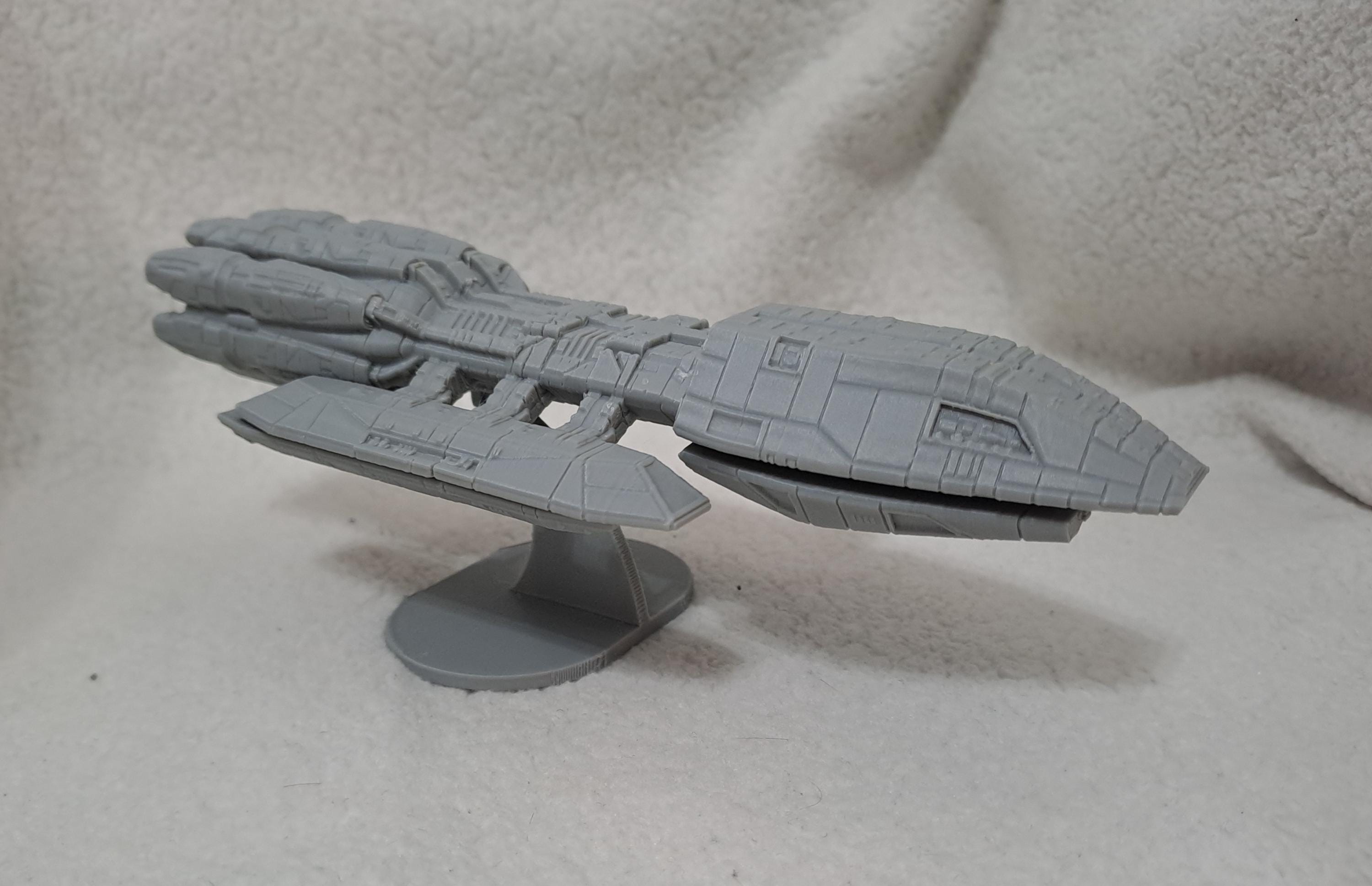 3D Printed Battlestar Pegasus 18cm With Stand. - Etsy UK