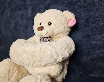 Personalized Long Distance LOVE  Emotional Comfort Hugging Teddy Bear Plush Anxiety RELIEF