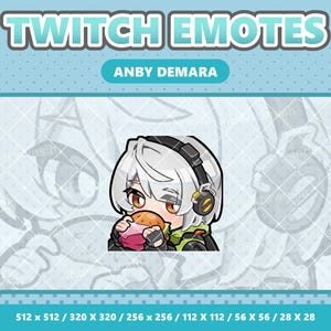 Anby Demara Kawaii Emotes Pack - Twitch | Discord | YouTube | Streamer | Cute | Digital
