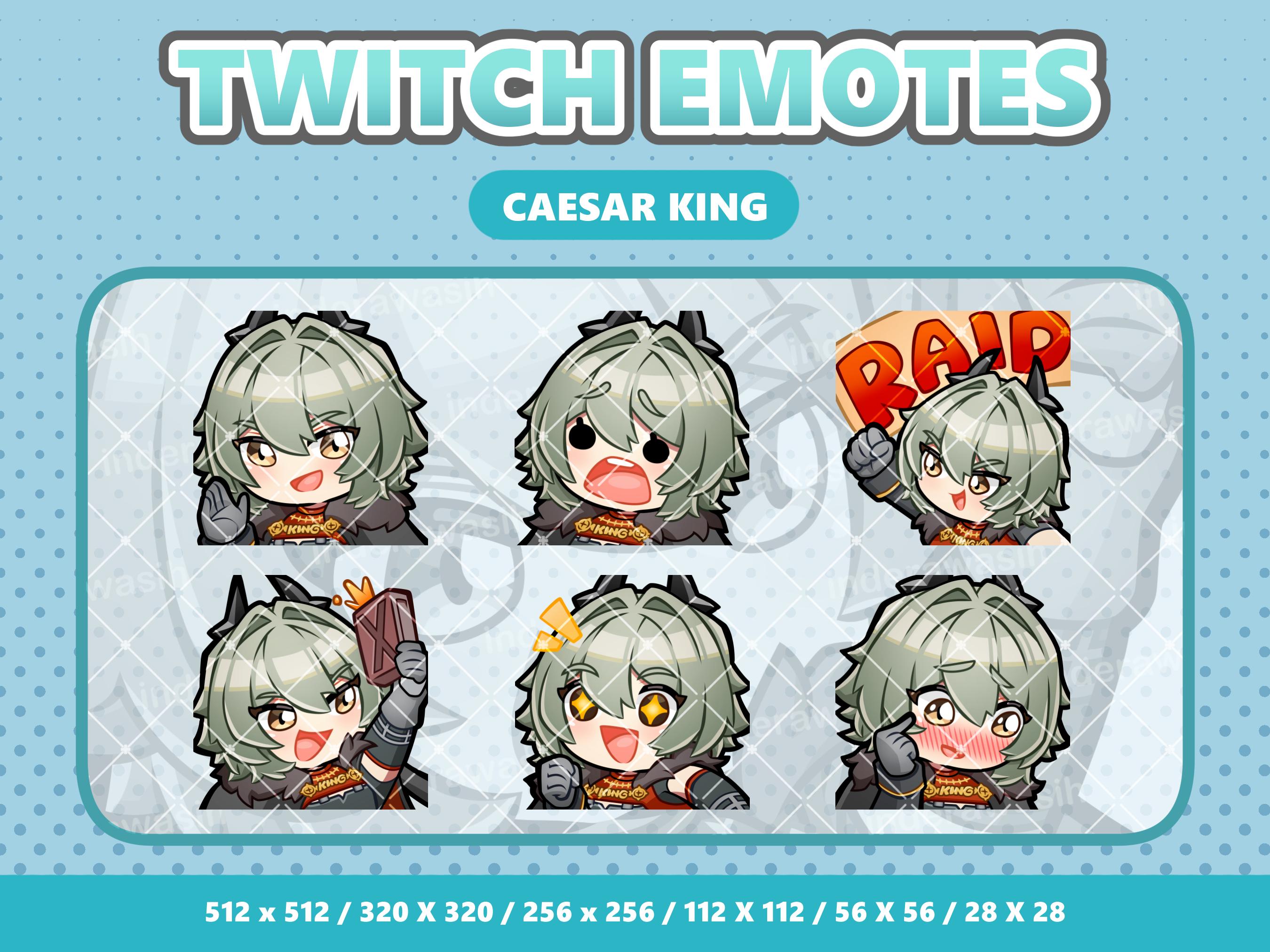 caesar-king-kawaii-emotes-pack-twitch-discord-youtube-streamer
