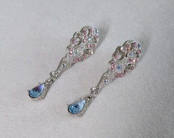 Rare Find,vintage 1980's Era,sterling Silver,teardrop