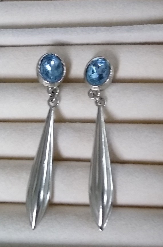 Vintage Blue Turquoise/Zircon CZ Crystal Gemstone,