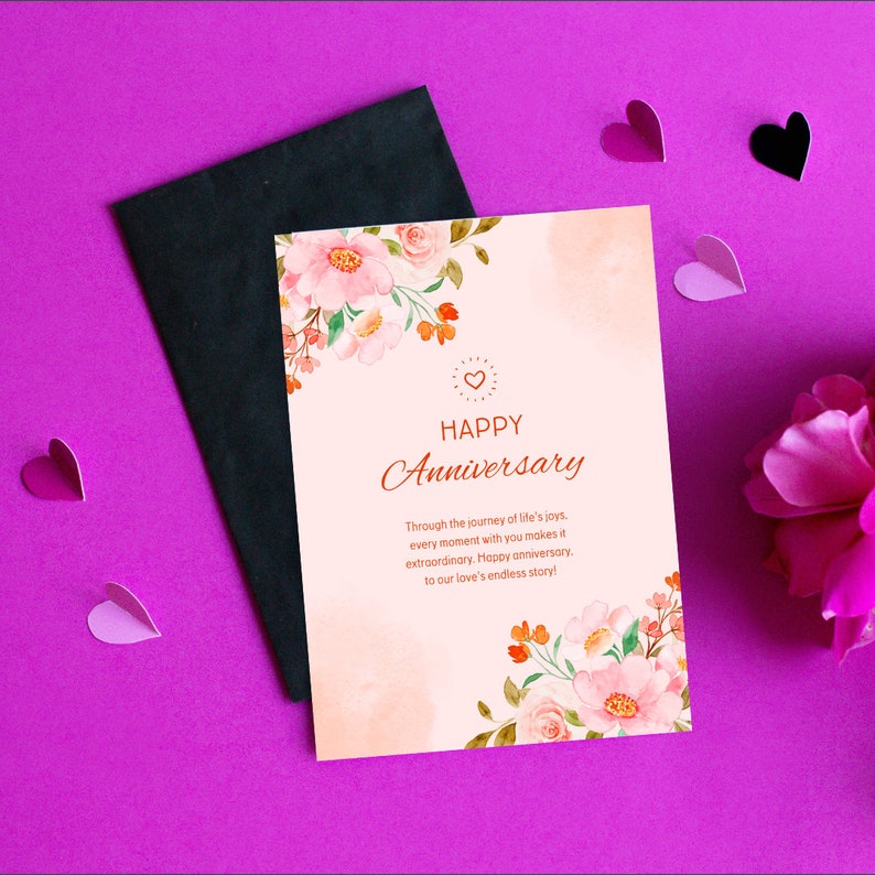 Anniversary Card For Boyfriend Girlfriend Husband Wife Fiance