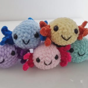 handmade plush toy axolotl-multiple colors available