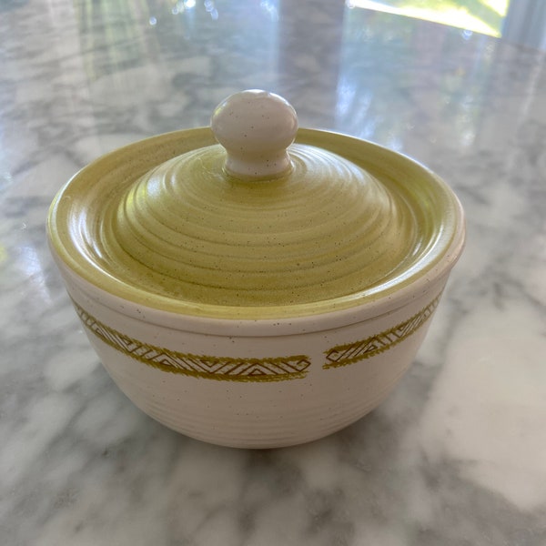 Vintage Franciscan Earthenware - Hacienda Gold Sugar Bowl or Petite Casserole - Perfect Condition