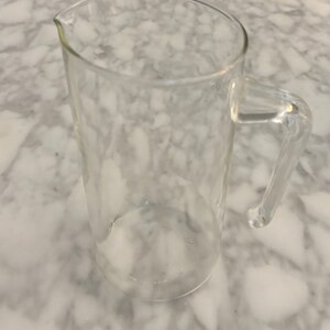 Vintage Pyrex 1 Quart Clear Glass Carafe / Pitcher - Etsy