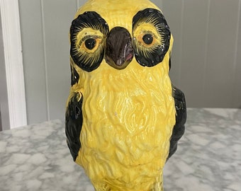 MCM Ceramic Owl Table Lamp