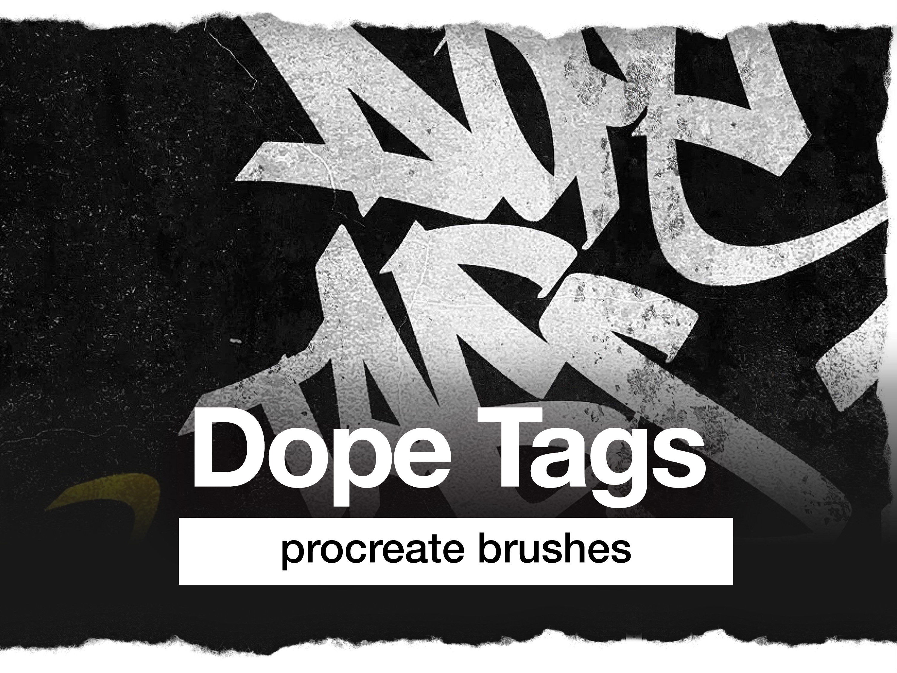 21 pinceles de graffiti para Procreate – Set de tagging y street art sensible a la presión