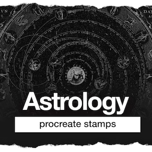 162 Procreate Stamps – astrology