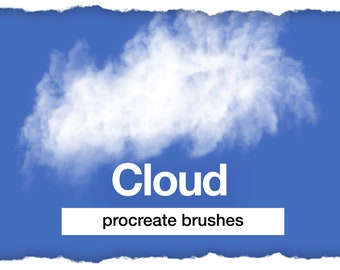 Cloud Procreate Brush Set 105+ Soft, Fluffy Brushes for Sky, Tattoo ...