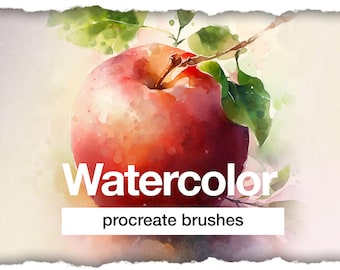 55 procreate watercolor brushes – dynamic
