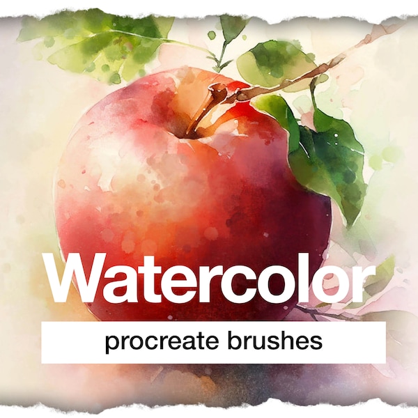 55 procreate watercolor brushes – dynamic