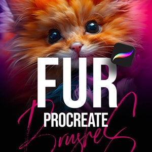 24 procreate fur brushes – dynamic