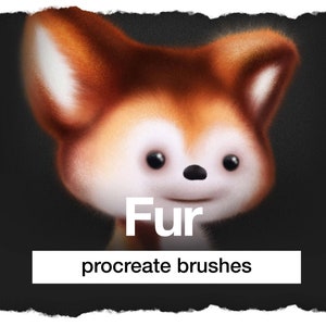 24 procreate fur brushes – dynamic