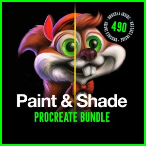 Paint and Shade - 490 Procreate Brushes Bundle. Procreate watercolor brushes, Procreate Brushes Texture, Procreate Brush