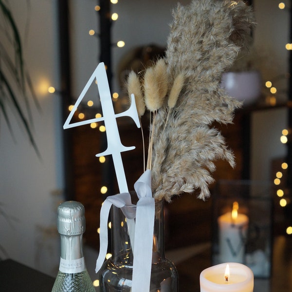 Tall Acrylic Table Numbers Etsy