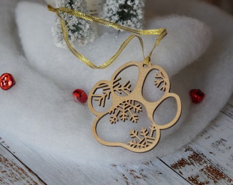 Paws decoration, Pet Christmas Tree Decoration, Pet Lover Gift Keepsake, New Dog Owner, New Cat Owner, Dog ornament, Cat ornament