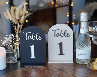 Números de mesa de acrílico, números de mesa de espejo, números de boda independientes, números de mesa para banquetes, números de mesa de boda modernos