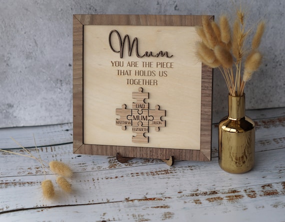 Mom Birthday Gifts Plaque with Wooden Stand Gift For Mom Thank You  Appreciation Gifts Mothers Day Christmas Day Gift To My Mom I am Grateful  For All