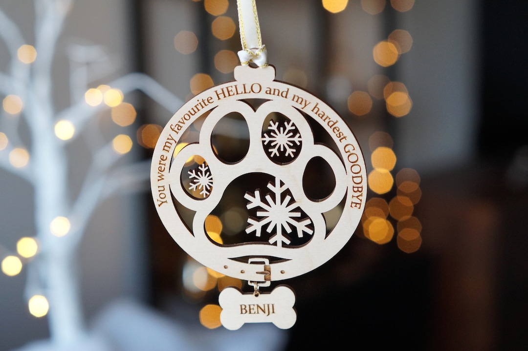 Circle Glass Ornament - Christmas Memorial Sympathy Gifts For Dogs - My Angel At The Rainbow Bridge