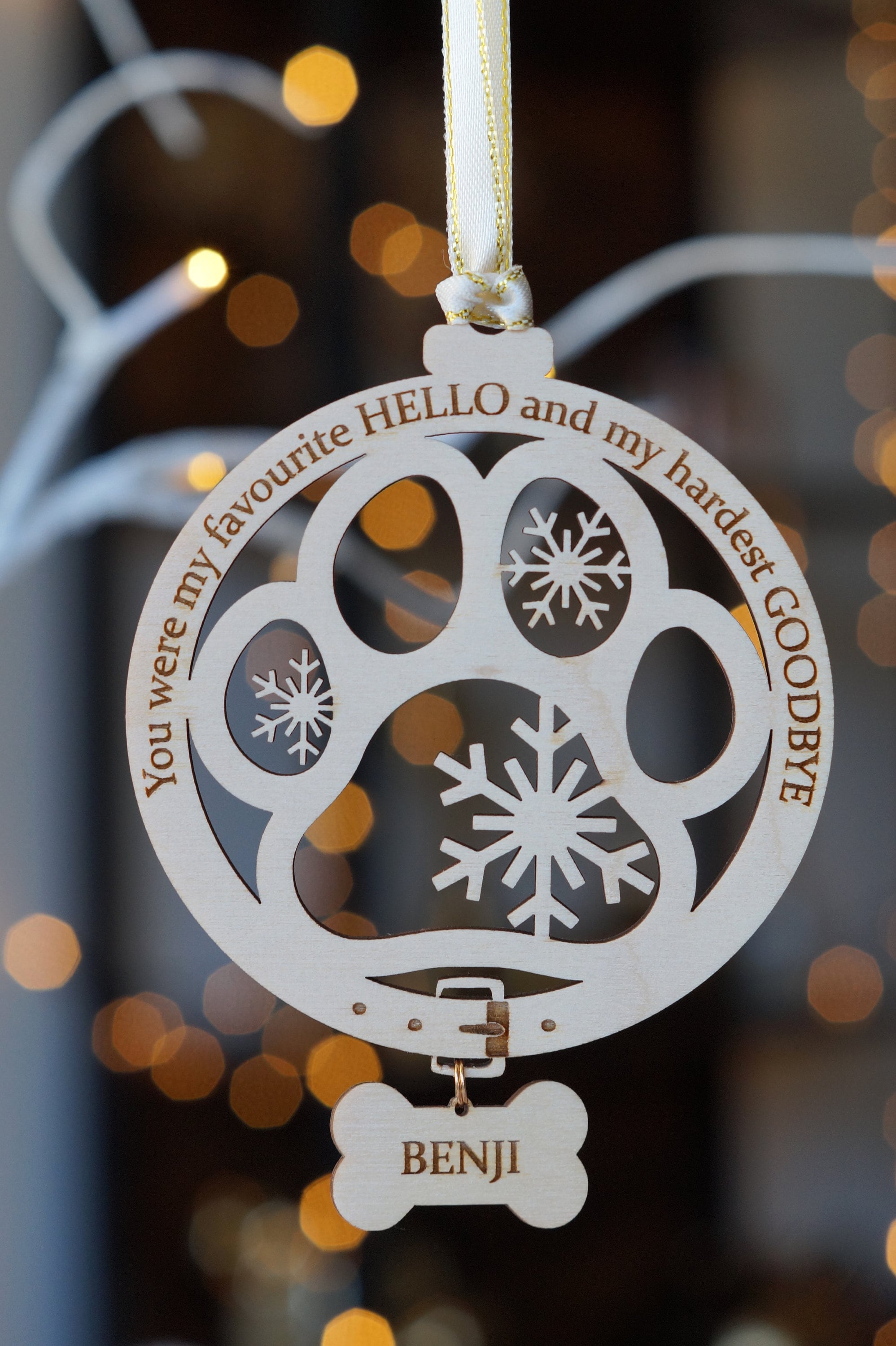 Dog Memorial Christmas Ornament Dog Memorial Ornament Etsy