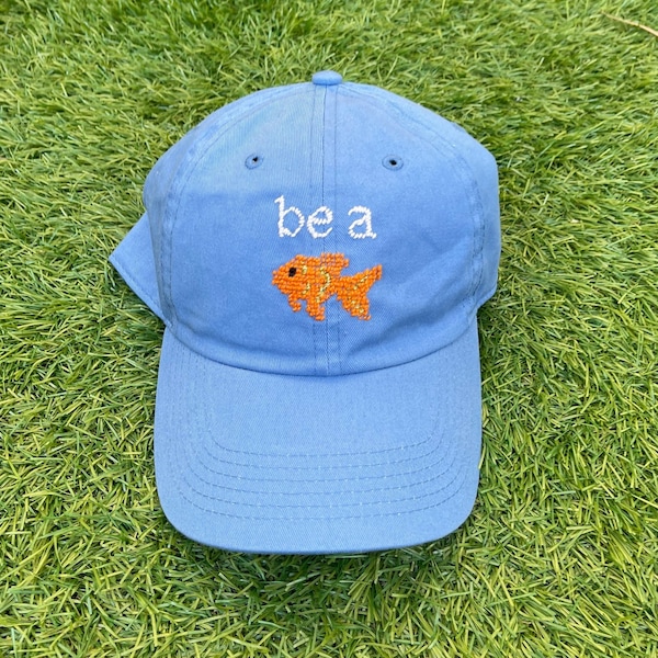 CUSTOM (IMAGE) Dad Hat - Handsewn Needlepoint