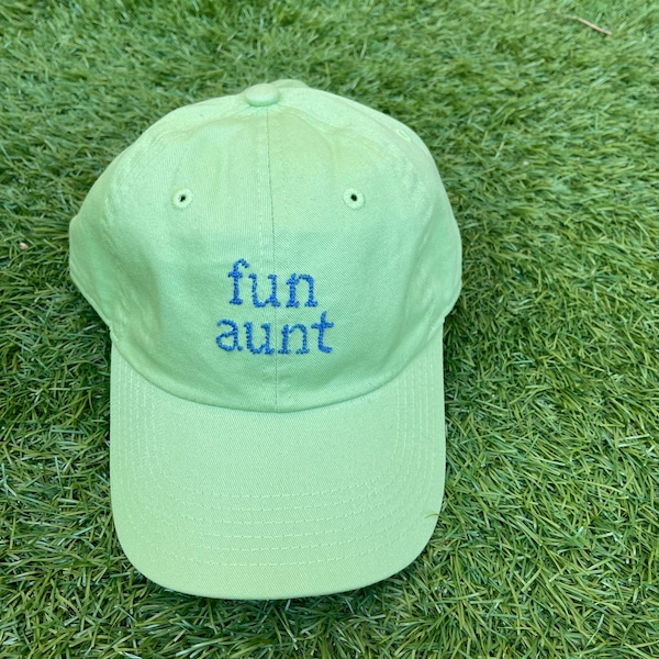 CUSTOM (WORDS) Dad Hat - Handsewn Needlepoint