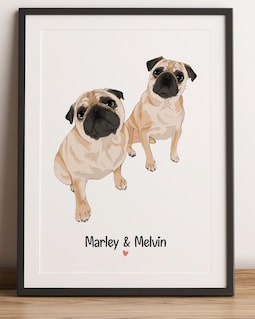 Digital download Custom Pet Portrait for 2 Pets, Personalized Pet Drawing, Two Pet Illustration, Couple Pet Portrait, Custom Dog or Cat Drawing By SnaiArt Designed by SnaiArt Shop owned by Yasin 4 years on Etsy