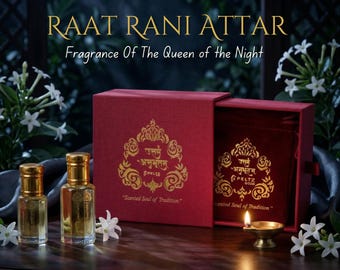 Raat Rani Attar Oil: Night Jasmine Vegan Perfume - Alcohol Free