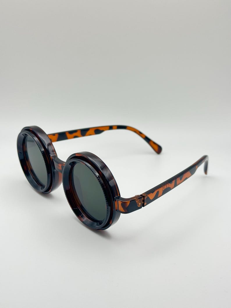 Gafas Steampunk con tinte ajustable: gafas de sol UV400 para cosplay y festivales imagen 6