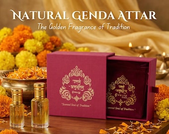 Genda Attar Perfume Oil – Indian Marigold Natural Fragrance