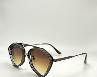 Vintage Steampunk Sunglasses: Unisex Anti-UV Shades