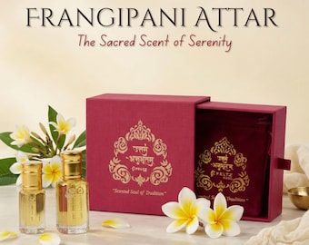 Frangipani Attar Perfume Oil: Handmade Plumeria Floral Fragrance
