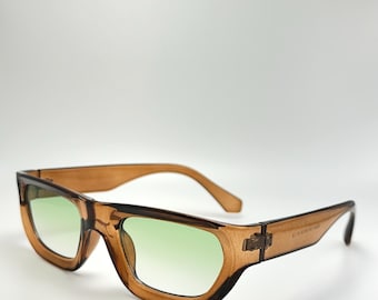 Elegant Unisex Retro Rectangle UV400 Sunglasses: Vintage-Inspired Designer Eyewear for Summer Style