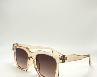 Chique urban oversized tinten: vierkante dameszonnebril met uv-bescherming