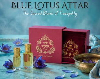 Blue Lotus Attar | Floral Fragrance | Vegan Alcohol-Free Perfume
