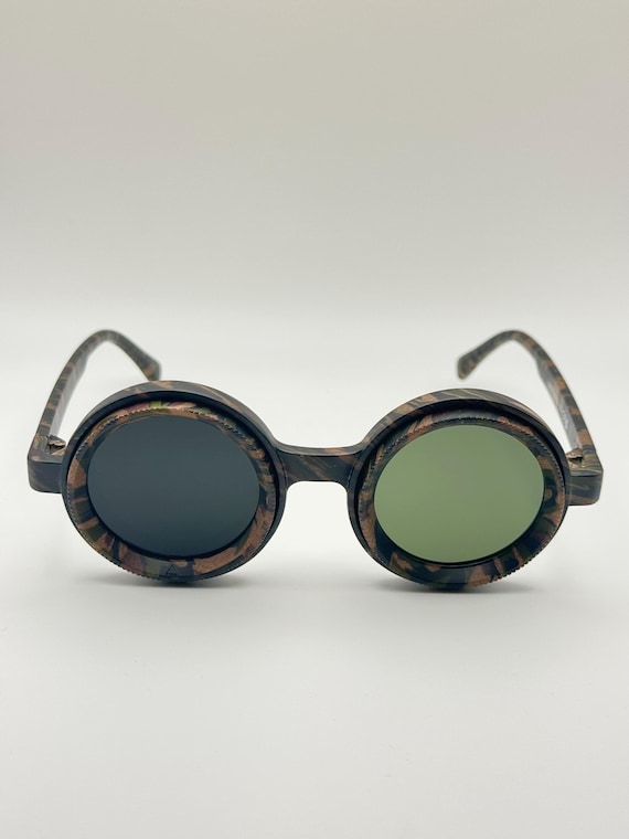 Adjustable Tint Steampunk Goggles: UV400 Sunglasses for  display picture 3