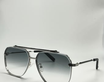 Gafas de sol Steampunk extragrandes con visera lateral metálica para hombre y mujer con estuche personalizado.