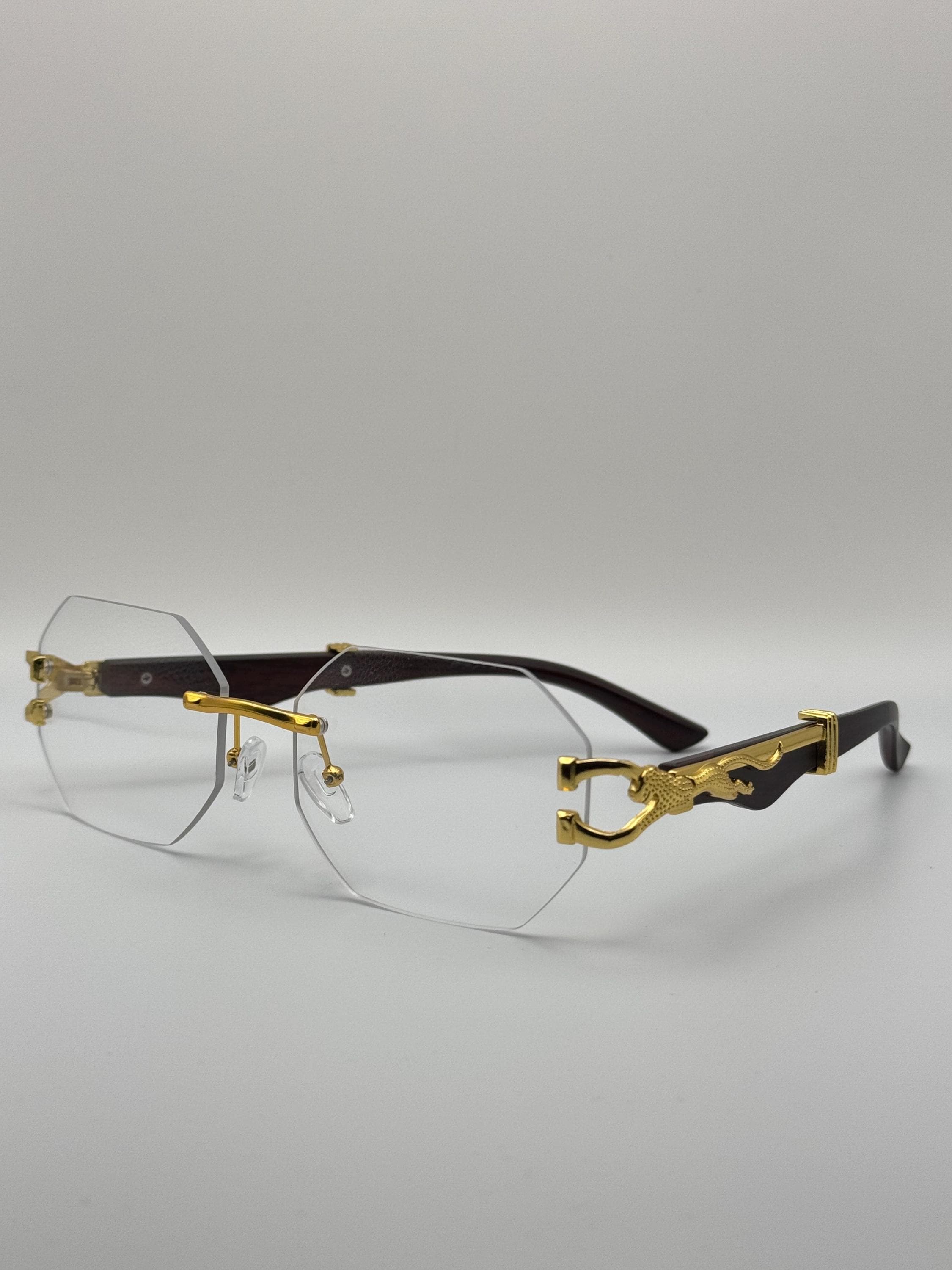 Cartier with panther gold frame glasses Etsy