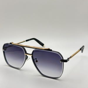 Vintage Aviator Sunglasses | Luxury Metal Frame Gradient Lens Shades | Retro-Inspired Fashion Eyewear | UV Protection Unisex Sunglasses