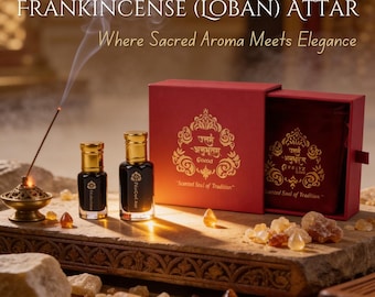 Frankincense Attar | Loban Fragrance | Handmade in Kannauj | Alcohol-Free Unisex Scent