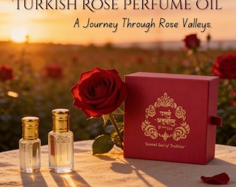 Turkish Rose Perfume Oil | Isparta Rose Harvest | Alcohol-Free Floral Scent | Long Lasting