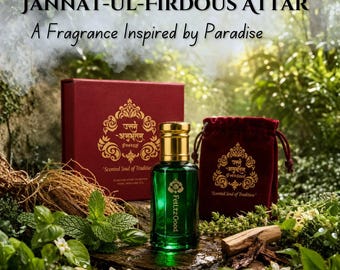 Jannat Ul Firdous Attar | Handmade Kannauj Fragrance | Alcohol-Free Long Lasting Scent | Unisex