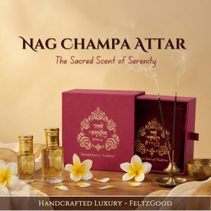 Nag Champa Attar Parfymolja: Naturlig blommig träig doft, Kannauj presentask