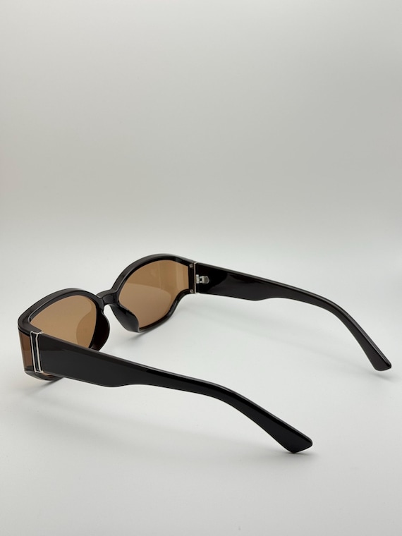 Retro Oval Sunglasses Unisex Vintage 90s Rectangle UV400 Protection Amazon.com: QYVEWY Retro Oval Sunglasses for Women Men Small  main image 3