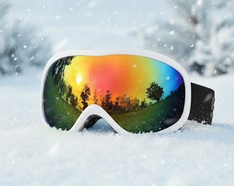 OTG Ski Goggles for Glasses – Anti-Fog Double Lens, UV Protection, Flexible Frame, Unisex Snowboarding & Skiing Eyewear