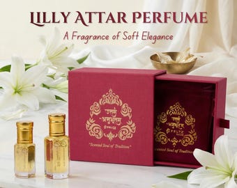 Aceite de perfume Lily Attar: fragancia floral natural, base de sándalo